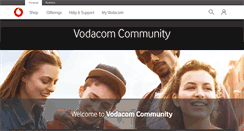Desktop Screenshot of community.vodacom.co.za