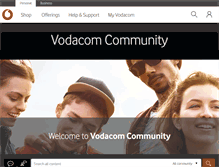 Tablet Screenshot of community.vodacom.co.za